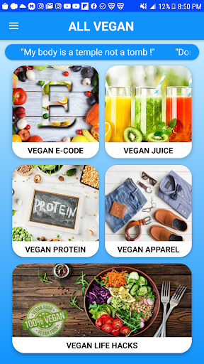 Android application All Vegan screenshort