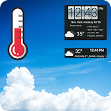 Weather Forecast with clock widget icon