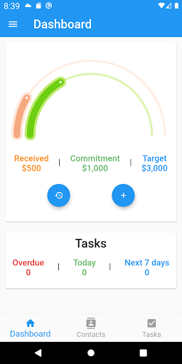 Android application Support Tracker screenshort