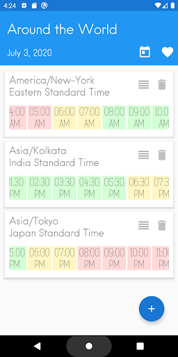 Android application Around the World - Meeting Pla screenshort