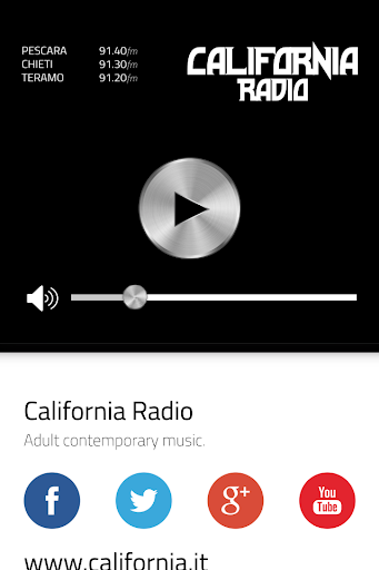 Android application Radio California screenshort
