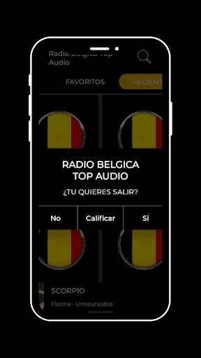 Android application Radio Belgica Top Audio screenshort