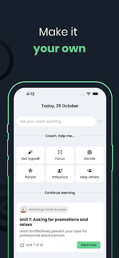 Screenshot of Direction: Coach & Adviser