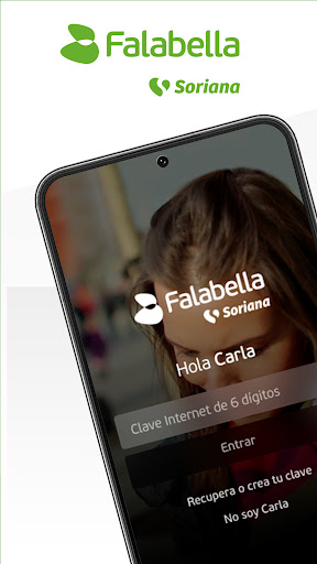 Android application Tarjeta Falabella México screenshort