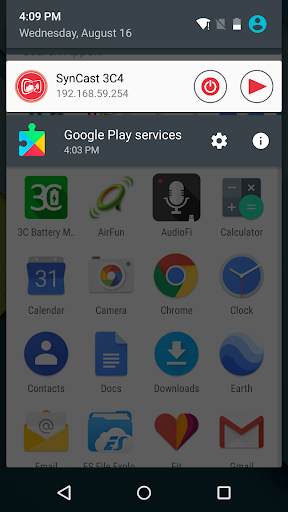 SynCast Sender Screen 2