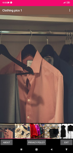 Android application Clothing pics 1 screenshort