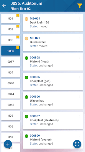 Planon Inventory App Screen 2