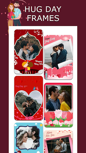 Hug Day Photo Frames,Greetings Screen 3