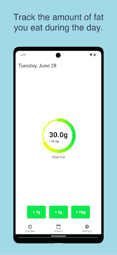 Android application Daily Fat Counter screenshort