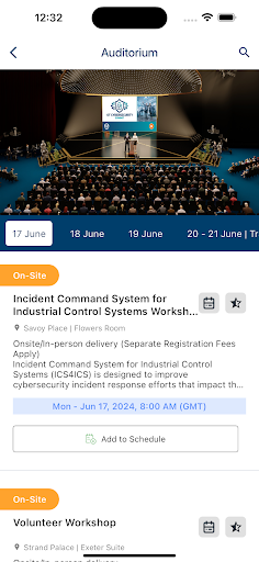 ISA Events Screen 2
