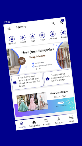 Android application THREE JAYS screenshort