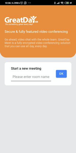 Android application GreatDay Meet screenshort