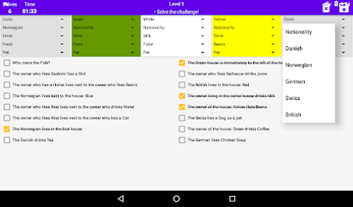 Download do APK de Einstein Riddle Charada Lógica para Android