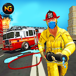 Firefighter Hero Emergency Fire Truck Rescue Games Apk