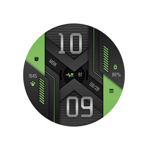 Geometric Green For Wear OS logo