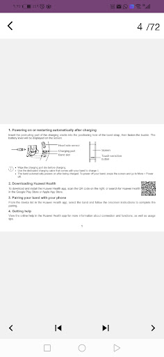 Huawei Band 3 pro guide Screen 2