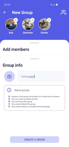Berty Messenger Screen 3