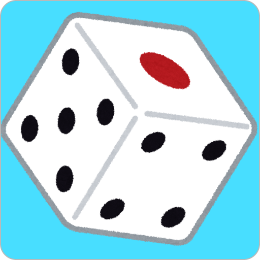 Three match dice logo