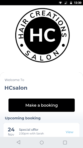 Android application HCsalon screenshort