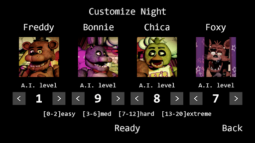 FNAF 1 2 3 4 5 6 UCN Workshop Animations 