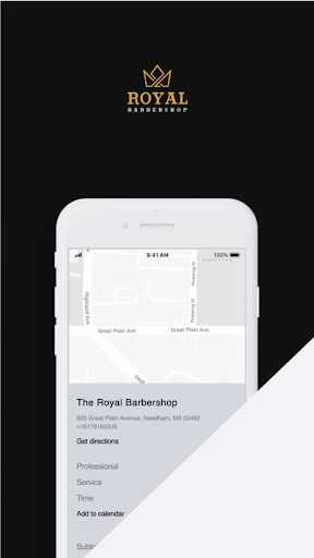 Android application Royal Barbershop screenshort