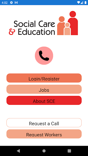 Android application Social Care & Education Jobs screenshort
