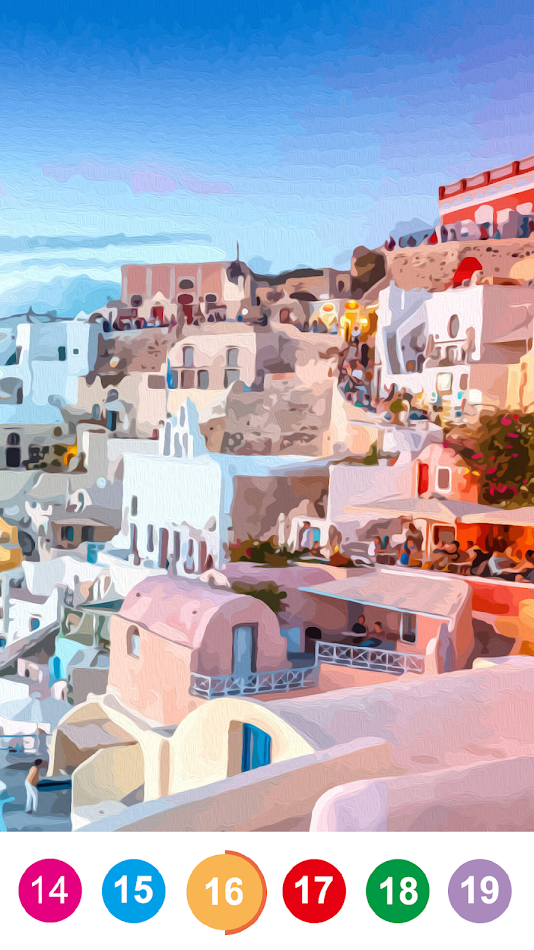 #8. Magic Color | Paint by Number (Android) Podle: Owen Game Studio