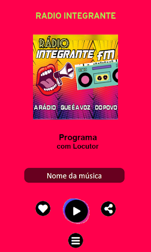 Android application Radio Integrante screenshort