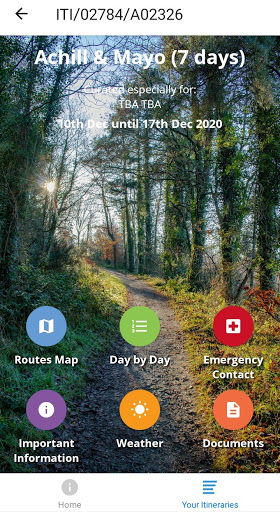 GT Trip Travel App Screen 2