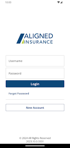 Android application Aligned Insurance Online screenshort