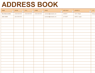 Address Book making & Design