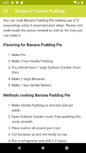 Recipe of Yummy Pudding