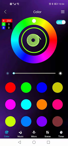 Android application Dazzling home screenshort