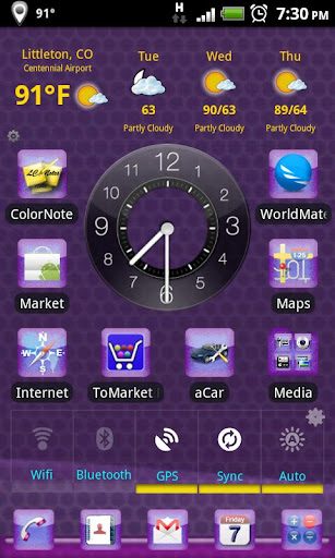 Android application LC Purple Theme screenshort