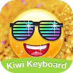 Kiwi Keyboard Glitter Golden emoji Apk