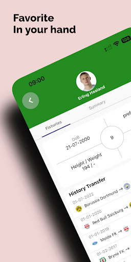 Android application tvScore screenshort