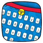 Cover Image of Download Dore Meow Blue Cat keyboard 10001008 APK