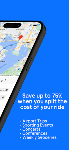 UPool Rides - Split your cost Screen 2