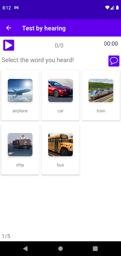 Learn Words Screen 3