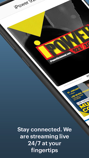 Android application iPower 92.1-Richmond screenshort