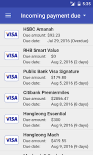 Credit Card Manager Pro Screenshot