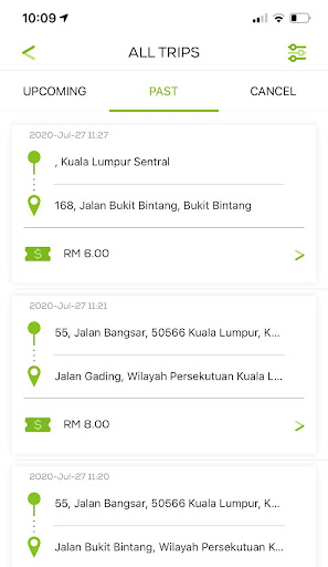 PICKnGO Passenger Screen 2