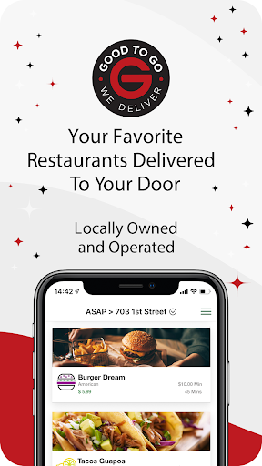 Android application Good to Go We Deliver screenshort