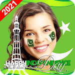 Cover Image of Download 14 August Photo Frame & Pakistan Flag Face 2021 1.5 APK