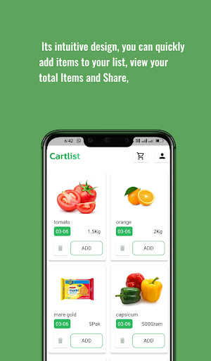 Cartlist Screen 3