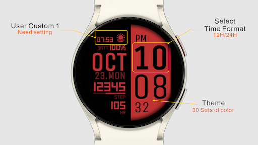 IWF R1 SE watchface Screen 2