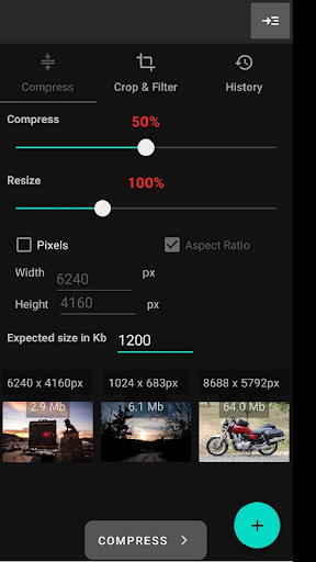 Android application Image Compressor & Resizer Pro screenshort