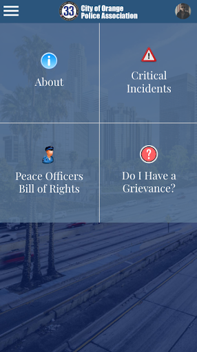 City of Orange Police Assn. Screen 2