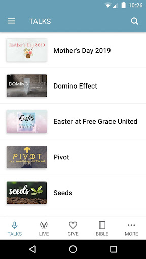 Android application Free Grace United screenshort