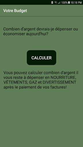 Android application Votre Budget screenshort